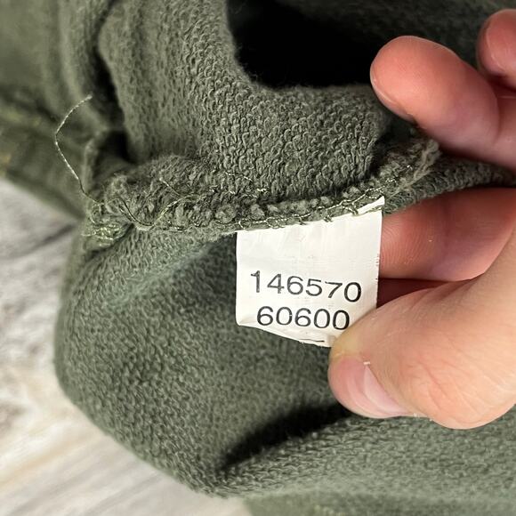 Vintage 90s The Territory Ahead Green Tan Mens L Snap Button Tactical Sweatshirt - Picture 5 of 8